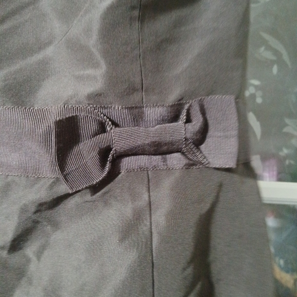 J CREW SPECIAL OCCASION DRESS BROWN Bow 8 PETITE Tube dress LINED SILK Y2k - Picture 12 of 15